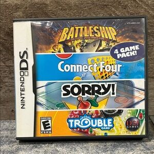 5 for $60 - Nintendo DS Game Collection - Battleship/Connect/Four/Sorry/Trouble